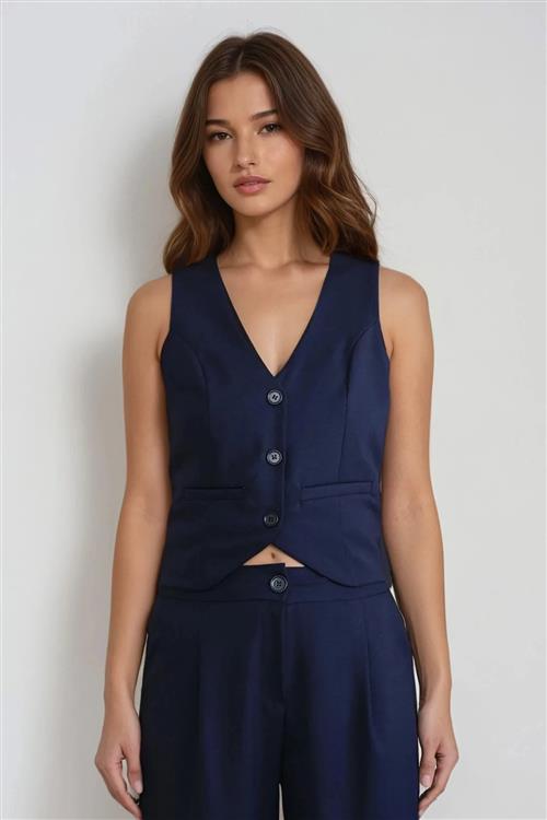 Natalie Vest - Navy - M - TeeShoppen