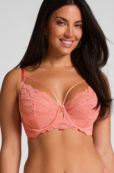 Hunkemöller Ikke-formstøbt bøjle-bh Robijn Lyserød