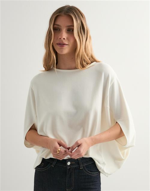 Nelly - Hvid - Soft Luxe Oversized Sweater