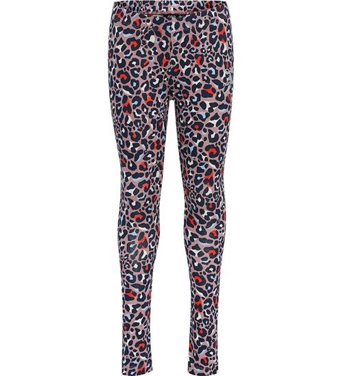 Hummel Leggings - HmlLeo - Black Iris/Multi