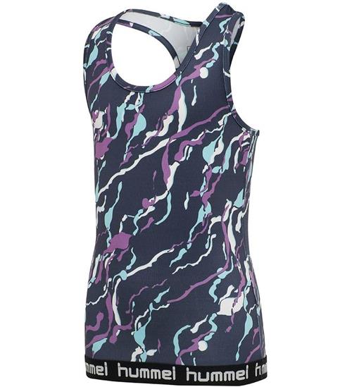 Hummel Top - HmlNanna - Navy/Lilla