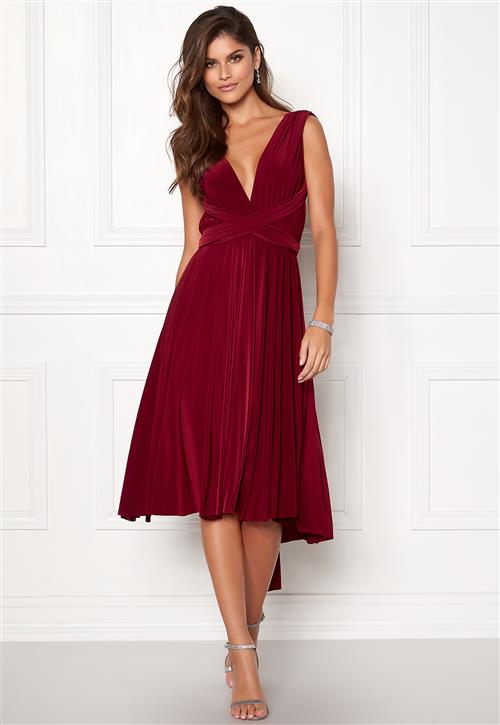 Goddiva Multi Tie Midi Dress
