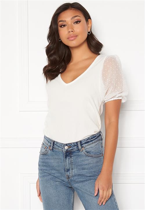 VILA Azure Rev V-Neck 2/4 Top