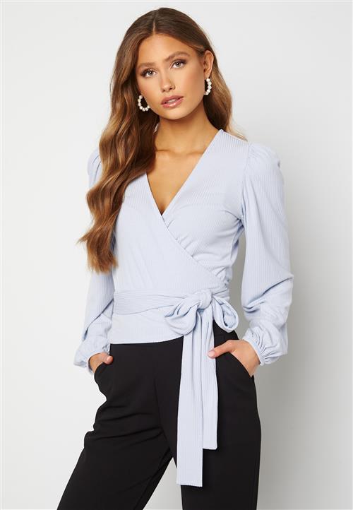 BUBBLEROOM Vilja rib wrap top