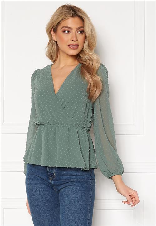 Trendyol Dotted Wrap Blouse