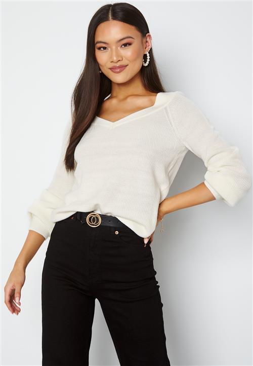 VILA Myntani L/S V-Neck Knit Top
