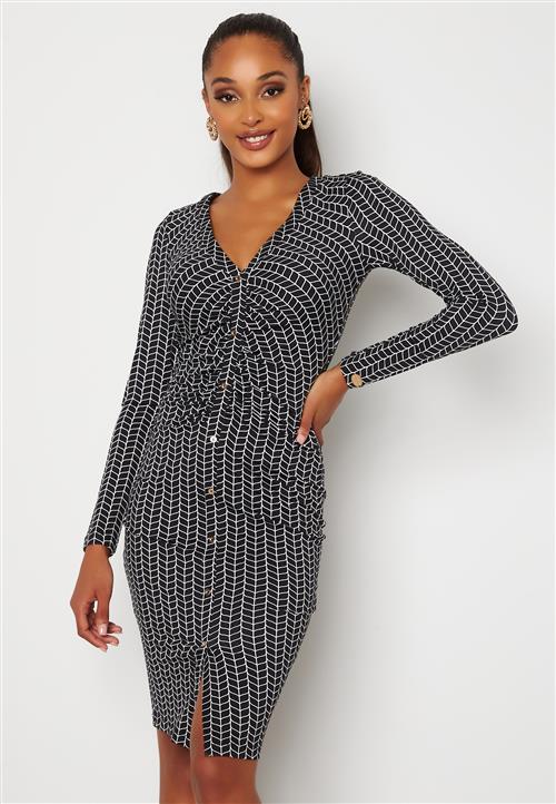 Chiara Forthi Gianina ruched button dress