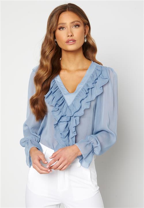 Trendyol V-Neck Flounce Blouse