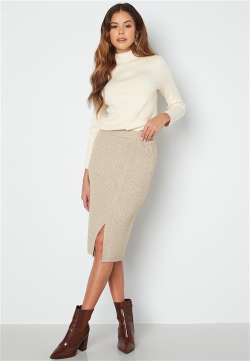 VILA Ril Overlap Knit Skirt