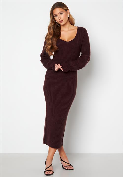 BUBBLEROOM Rosanna knitted puff sleeve dress