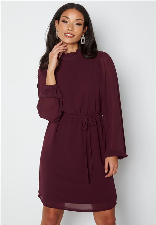 VILA Ura L/S Tie Belt Dress