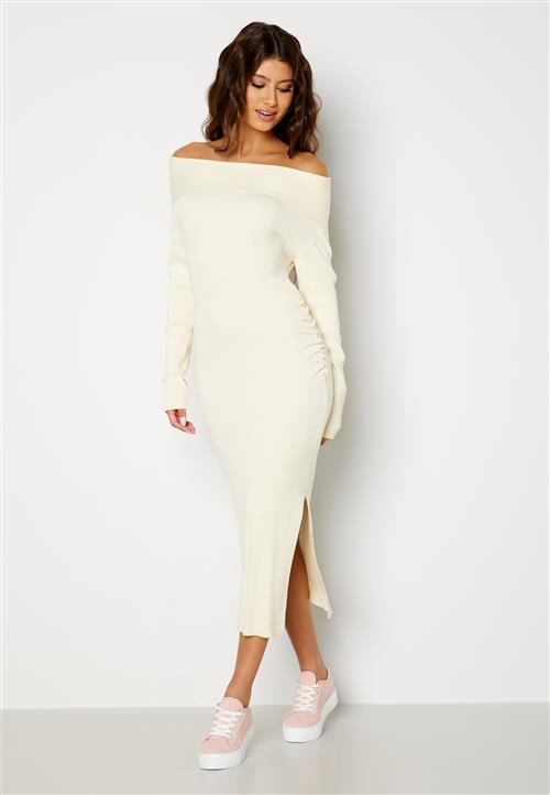 BUBBLEROOM Josie knitted off shoulder dress
