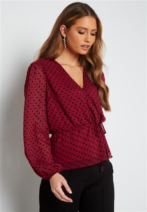 Happy Holly Phebe dot blouse