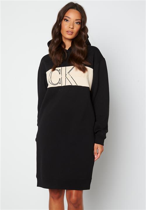 Calvin Klein Jeans Monogram Blocking Hoodie Dress