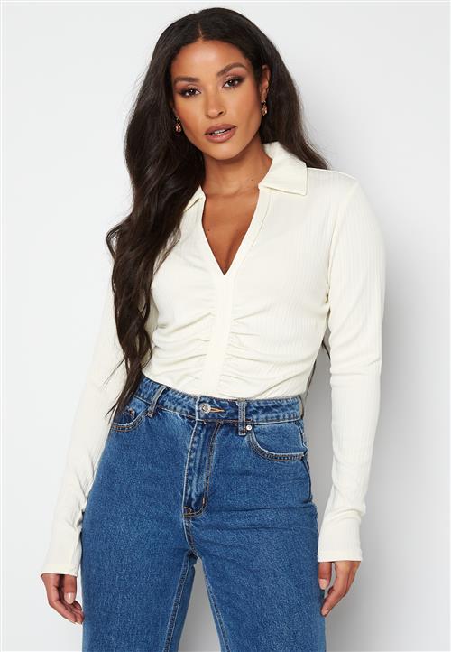 VILA Miano L/S Polo Top