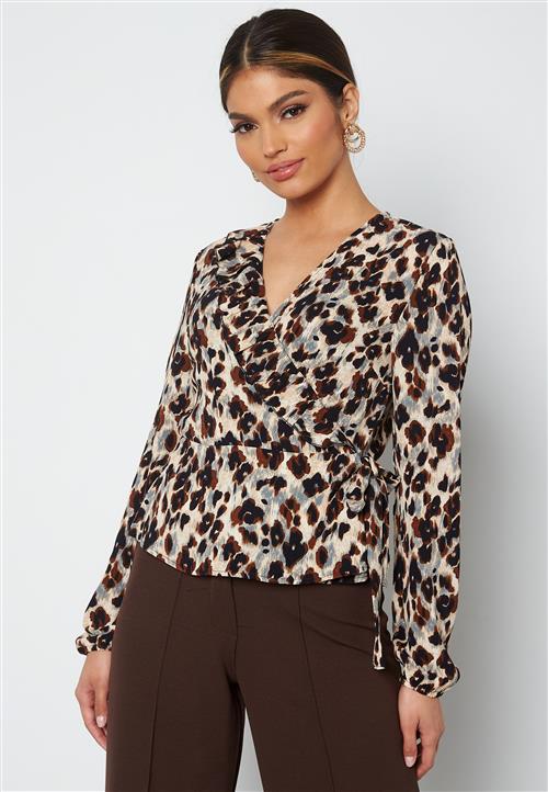 ONLY Carly L/S Wrap Short Top