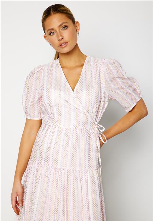 YAS Prisma 2/4 Wrap Midi Dress