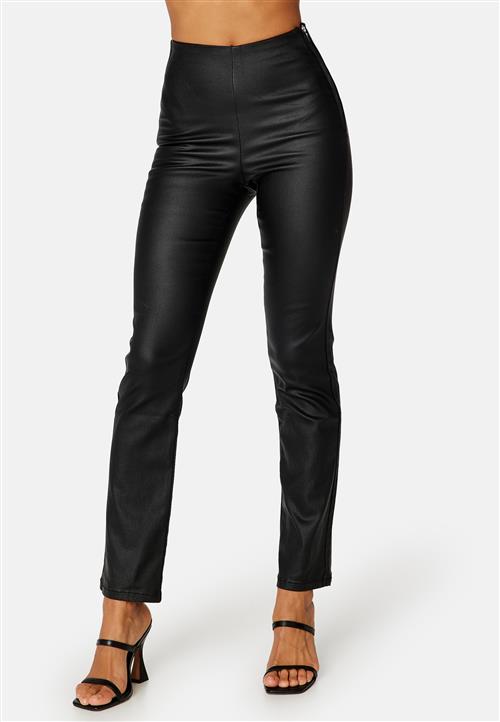 BUBBLEROOM Alicia coated straight leg trousers