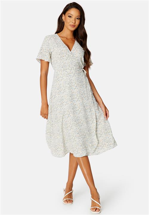 VILA Lovie S/S Wrap Midi Dress
