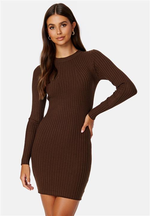 Pieces Crista LS O-Neck Knit Dress