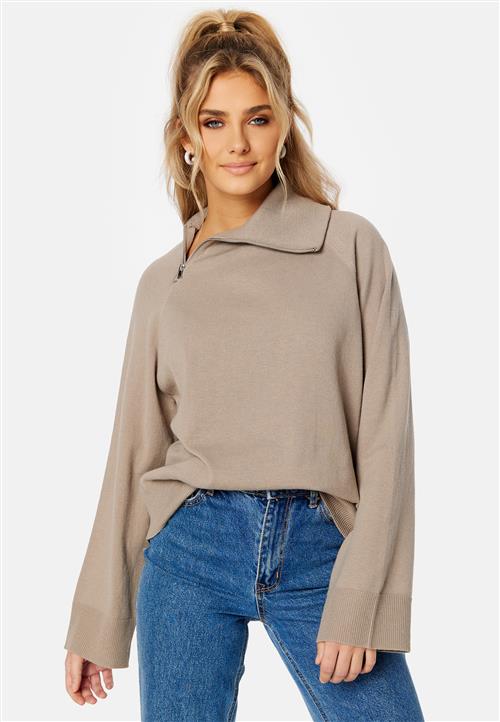 VERO MODA Vivian High Neck Half Zip Knit