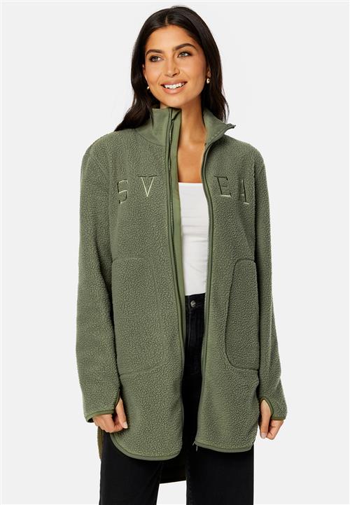 Svea Long Pile Zip Sweat