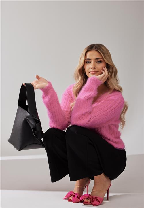 BUBBLEROOM Salmi fluffy knitted cardigan