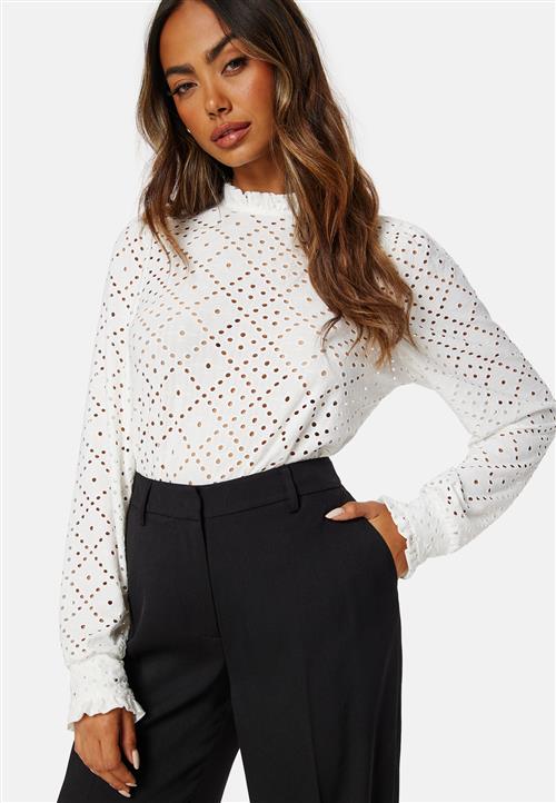 VILA Jasy L/S O-neck Frill Top