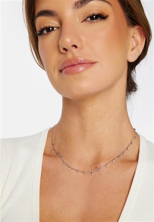 BY JOLIMA Necklace With Multi Crystal Charms