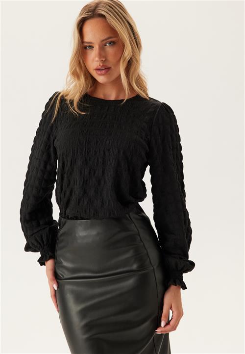BUBBLEROOM Structure Puff Sleeve Top