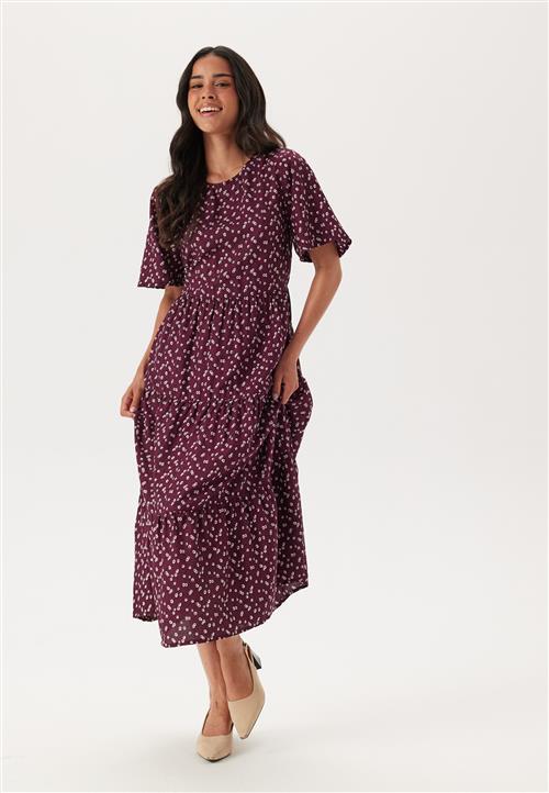 Happy Holly Butterfly Sleeve Viscose Midi Dress