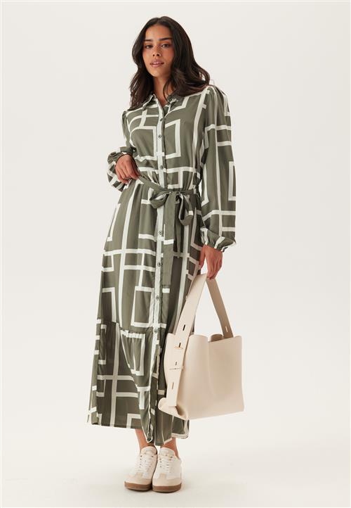 Happy Holly Viscose Long Sleeve Dress