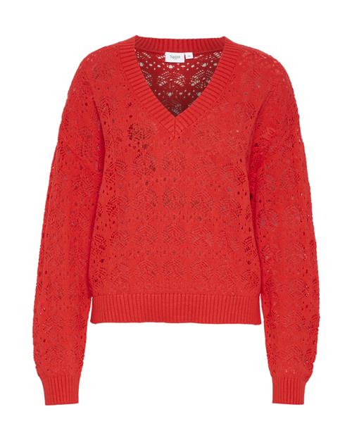 SAINT TROPEZ Pullover 'Juna'  brandrød