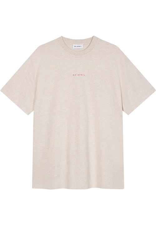 OH APRIL Shirts 'Hot Mum'  beige-meleret / pink