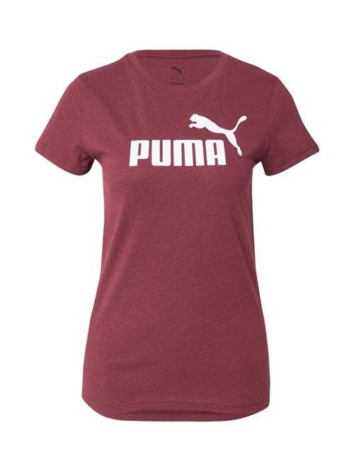 PUMA Funktionsbluse 'ESS'  vinrød / hvid