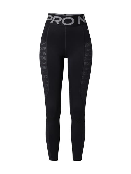 NIKE Sportsbukser  sort / sølv