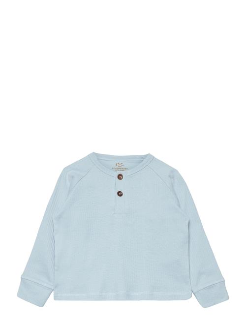 Se Rib Jersey T-Shirt W. Ls Copenhagen Colors Blue ved Booztlet