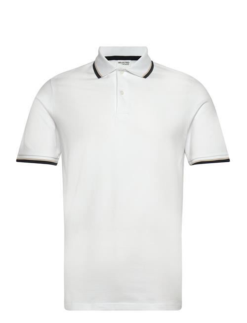 Slhslim-Atlas Sport Ss Polo Selected Homme White