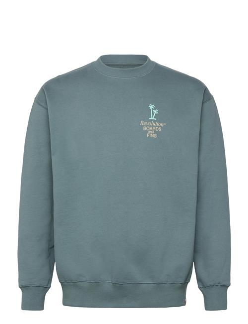 Printed Crewneck Revolution Blue