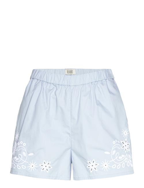 Placed Broderie High-Rise Shorts Scotch & Soda Blue