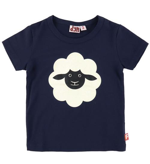 DYR-Cph T-shirt - Dyrgrowl - Navy m. Får