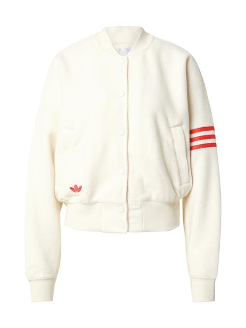ADIDAS ORIGINALS Sweatjakke  rød / hvid