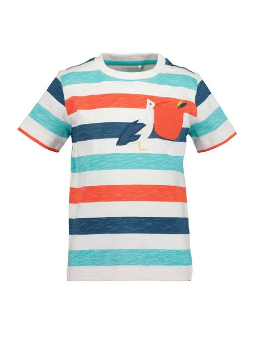 BLUE SEVEN Shirts  marin / azur / orange / hvid