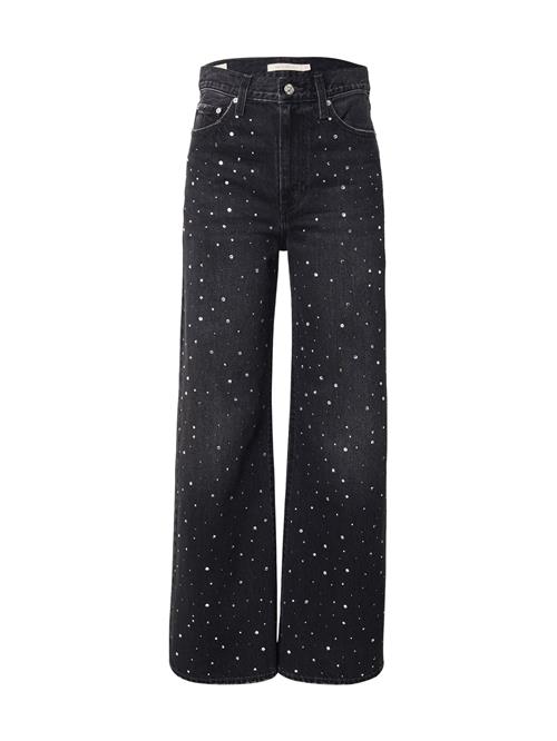 LEVI'S ® Jeans 'Ribcage Wide Leg '  black denim / sølv