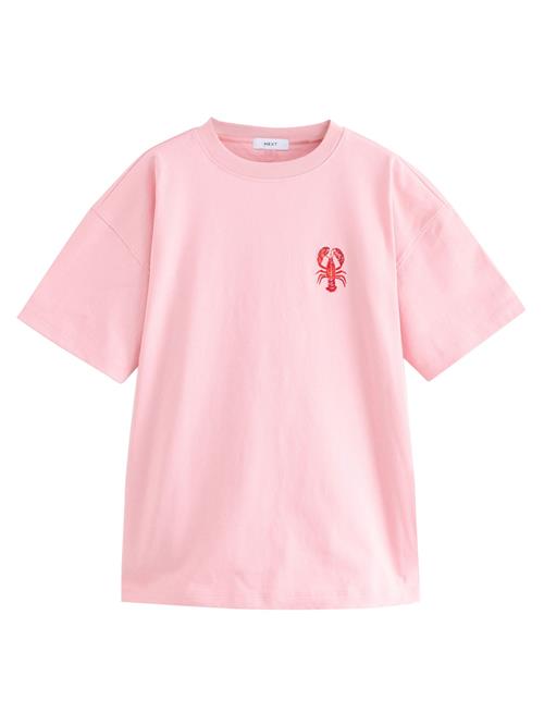 Se Next Shirts  lys pink / knaldrød / hvid ved About You
