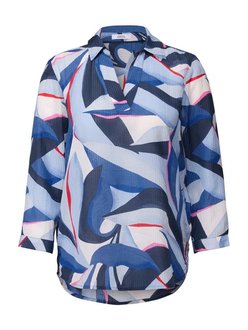 CECIL Bluse  navy / ensian / lyseblå / rød