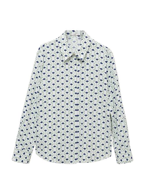 MANGO Bluse  royalblå / pastelblå / sort