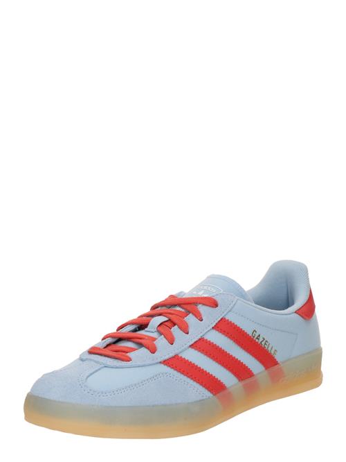 ADIDAS ORIGINALS Sneaker low 'GAZELLE'  lyseblå / rød