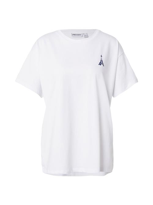 Se PIECES Shirts 'PCALIFI FASTTRACK'  beige / marin / blodrød / hvid ved About You
