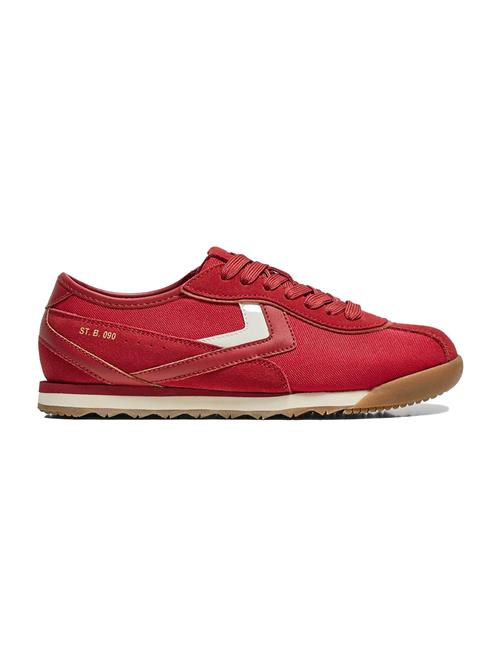 Bershka Sneaker low  carminrød / hvid